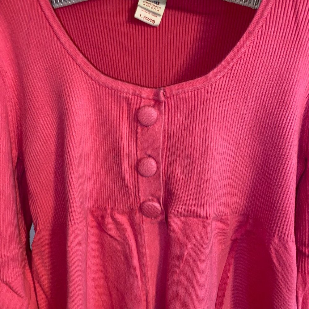 Pink Ruffle 3/4 Sleeve Sweater - Picture 5 of 8